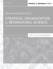 International Journal of Strategic Organization and Behavioural Science (2011 Annual Edition) (PBK) Print Edition