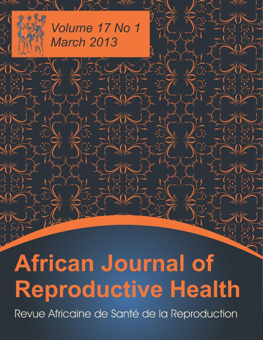 African Journal of Reproductive Health, Vol.17, No.1 (PBK) Print Edition