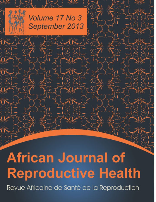 African Journal of Reproductive Health: Vol.17, No.3 (PBK) Print Edition