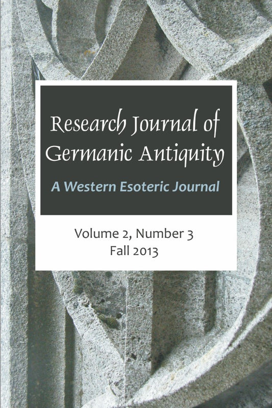Research Journal of Germanic Antiquity Vol.2, No.3 (PBK) Print Edition