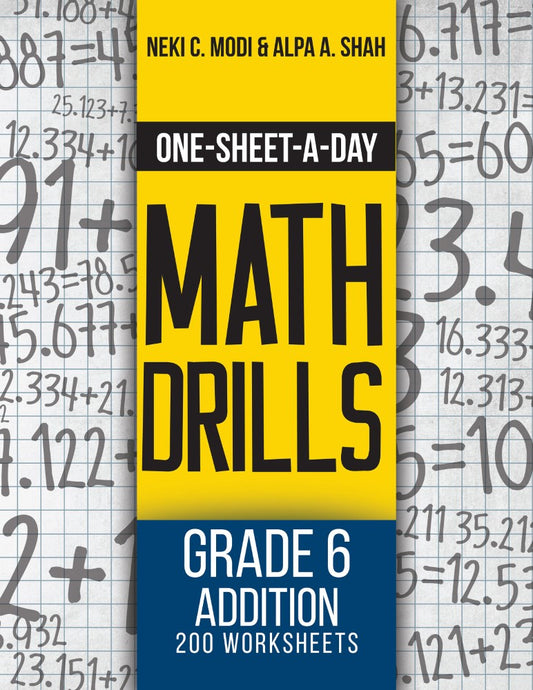 Grade 6 Subtraction - 200 Worksheets (Book 18 of 24)) (PBK) Print Edition