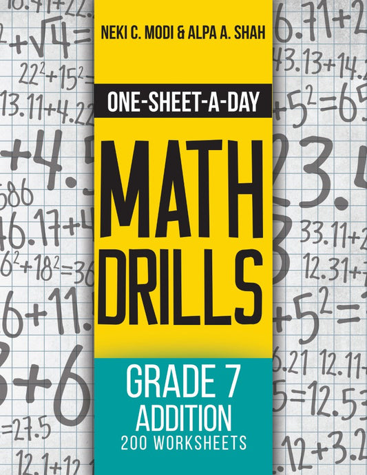 Grade 7 Addition (Book 21 of 24) (PBK) Print Edition