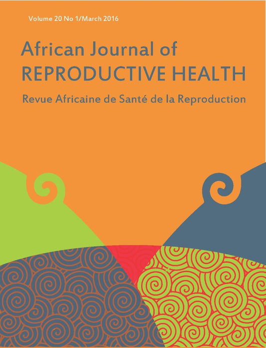 African Journal of Reproductive Health: Vol.20, No.1 March 2016 (PBK) Print Edition