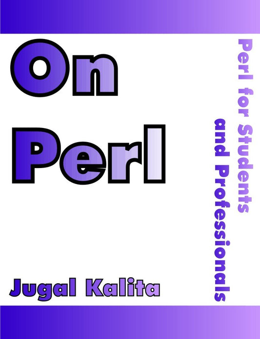 On Perl (PBK) Print Edition
