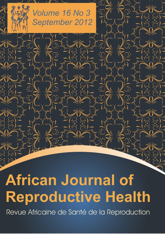 African Journal of Reproductive Health: Vol.16, No.3 (PBK) Print Edition