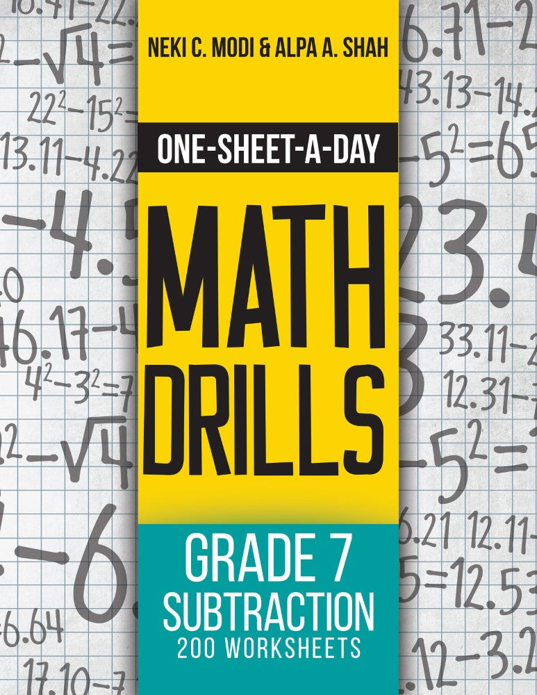 Grade 7 Subtraction (Book 22 of 24) (PBK) Print Edition